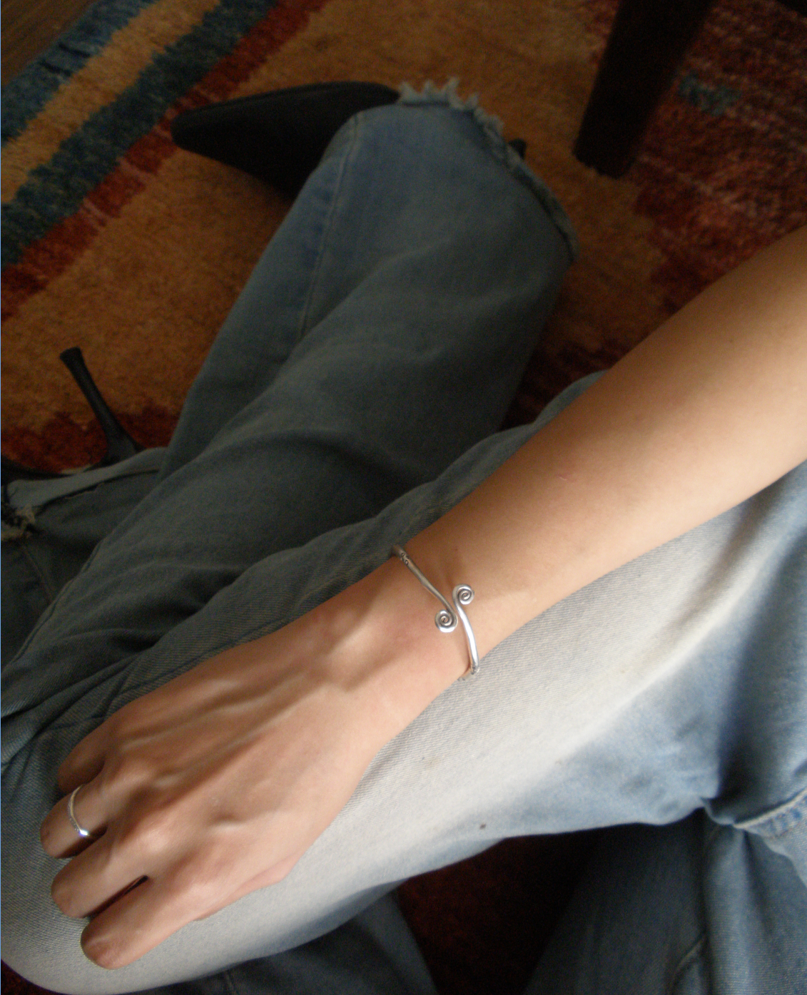 Handcrafted sterling silver bracelets