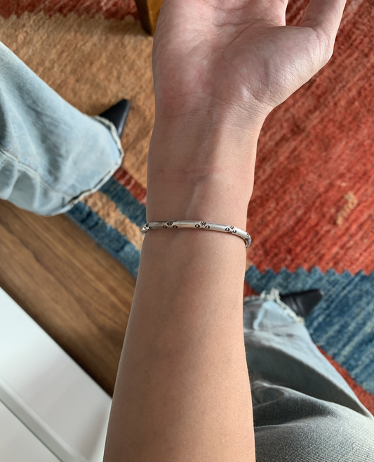 Handcrafted sterling silver bracelets